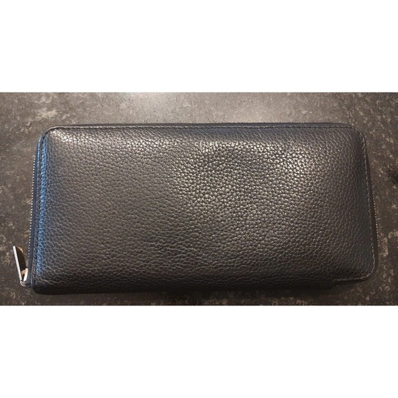 Céline Calfskin Long Zipper Wallet-Black And Yellow-used-*See Photos* CoA - Picture 11 of 16